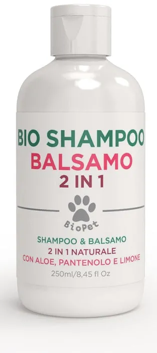 BIOPET SHAMPOO BALSAMO 2 IN 1 250 ML