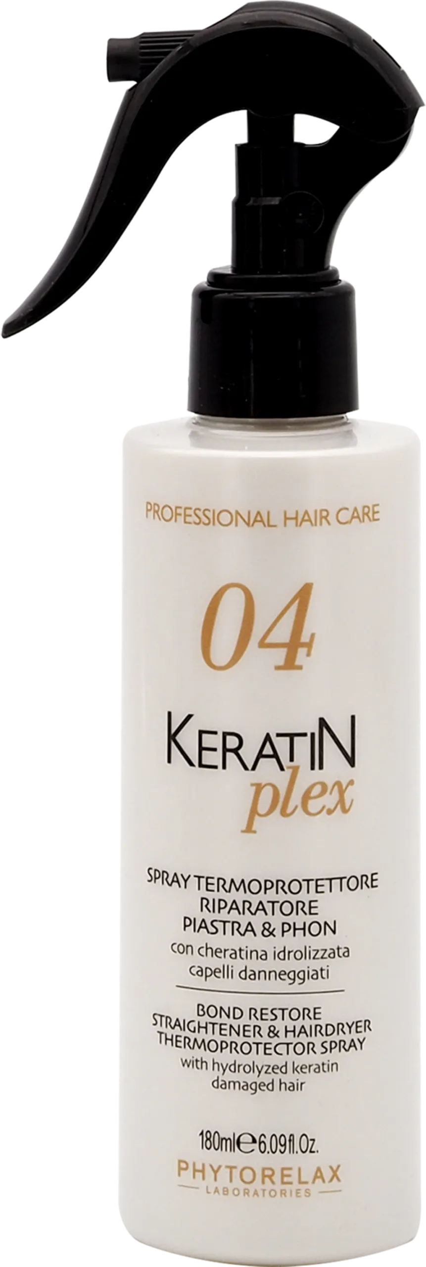 04. Spray Termoprotettore Riparatore Piastra e Phon - Keratin Plex, 180 ml