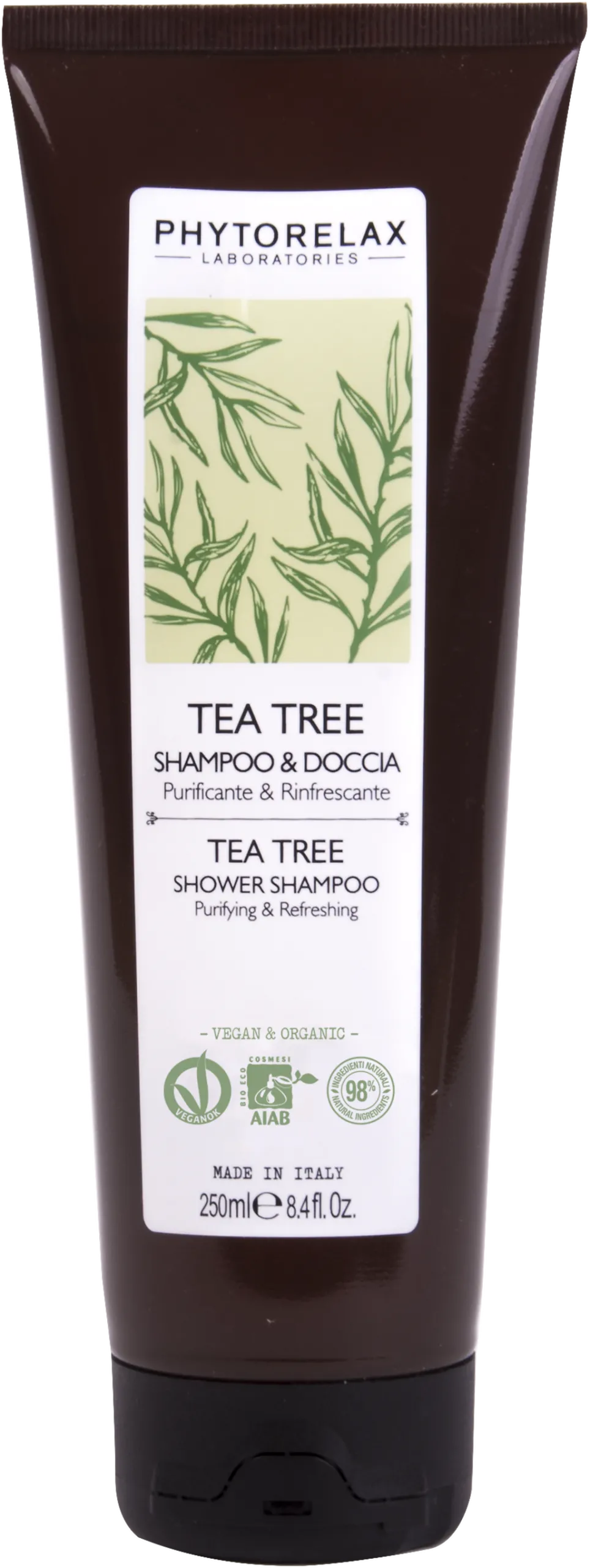 Shampoo e Doccia Purificante e Rinfrescante - Tea Tree, 250 ml